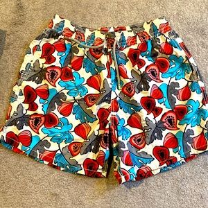 Men’s Patterned Vilebrequin Swim Trunks - XL - 7” Inseam - Worn Ince